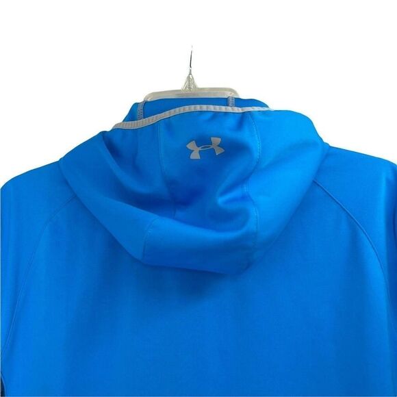 Under Armour Spring Gammut Jacket Blue Full Zip Hooded Mens Size Large Outdoor - Picture 4 of 8